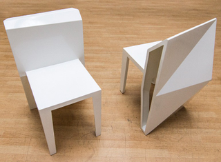 Illustration for article titled An Abstract Art Table and Chair Set That's Actually Useful and Not Awful